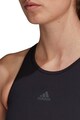 adidas Performance Bustiera cu imprimeu logo, pentru fitness Femei