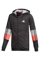 adidas Performance Hanorac regular fit pentru fitness 3 Stripes Baieti