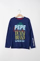 Pepe Jeans London Bluza cu imprimeu text Nate Baieti