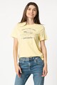 Pepe Jeans London Tricou cu imprimeu text Aisha Femei