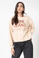 Pepe Jeans London Marta laza fazonú logómintás pulóver női