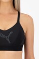 Puma Bustiera sport cu spate decupat si imprimeu logo Femei