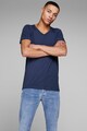 Jack & Jones Tricou din amestec de bumbac, cu decolteu in V Barbati