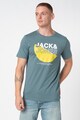 Jack & Jones Cole szűk fazonú mintás pamutpóló férfi