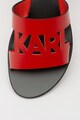 Karl Lagerfeld Skoot bőrpapucs logóval női