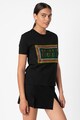 Versace Jeans Couture Tricou cu logo cu strasuri Femei