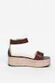 Vagabond Shoemakers Sandale tip espadrile din piele, cu talpa wedge Felicia Femei