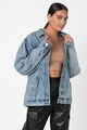 Missguided Jacheta din denim cu aspect decolorat Femei