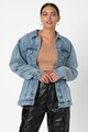 Missguided Jacheta din denim cu aspect decolorat Femei