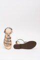 Geox Sandale din piele si piele ecologica cu aspect metalizat Sozy Femei