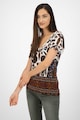 DESIGUAL Tricou slim fit cu decolteu in V Femei