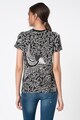 DESIGUAL Bluza cu maneci scurte si imprimeu floral Femei