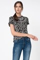 DESIGUAL Bluza cu maneci scurte si imprimeu floral Femei