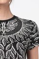 DESIGUAL Bluza cu maneci scurte si imprimeu floral Femei