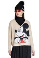 DESIGUAL V-nyakú pulóver Mickey egeres mintával női