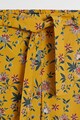 Mango Pantaloni cu croiala ampla si model floral Lucia Fete