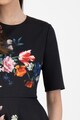 Ted Baker Rochie cu croiala pe bie si model floral Femei