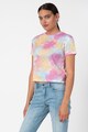 Trendyol Tricou de bumbac cu aspect tie-dye Femei