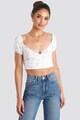 NA-KD Top crop cu imprimeu floral Femei