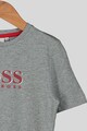 Boss Hugo Boss Tricou cu decolteu la baza gatului si logo Baieti