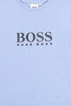 Boss Hugo Boss Bluza cu decolteu la baza gatului si imprimeu logo Baieti