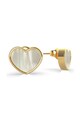 Guess Cercei in forma de inima, cu aspect Mother of Pearl Femei