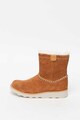 Clarks Cizme de piele intoarsa cu captuseala de blana sintetica Crown Piper Fete