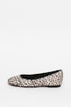 Clarks Balerini de piele cu par scurt si animal print Grace Piper Femei