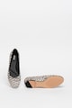 Clarks Balerini de piele cu par scurt si animal print Grace Piper Femei