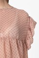 ICHI Bluza transparenta cu buline Femei
