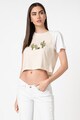 Trendyol Tricou crop cu detalii brodate Femei