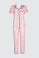 Trendyol Pijama de bumbac, cu model inima Femei
