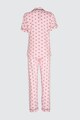 Trendyol Pijama de bumbac, cu model inima Femei