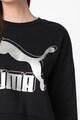 Puma Bluza sport cu decolteu la baza gatului si logo metalic Classics Femei