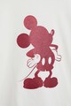 Mango Bluza cu maneci cazute si imprimeu Mickey Mouse Fete