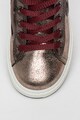 Primigi Pantofi sport de piele ecologica cu aspect metalizat Fete