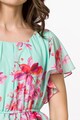 Sense Rochie cu model floral si detaliu peplum Femei