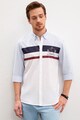 U.S. Polo Assn. Риза по тялото с райе и лого Мъже