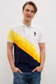 U.S. Polo Assn. Тениска по тялото с дизайн на цветен блок Мъже