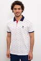 U.S. Polo Assn. Tricou polo slim fit cu guler contrastant Barbati