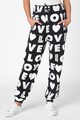 Love Moschino Pantaloni conici cu imprimeu logo Femei