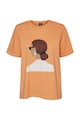 Vero Moda Tricou de bumbac organic, cu imprimeu grafic Femei