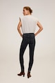 Mango Blugi crop skinny cu terminatie franjurata Isa Femei