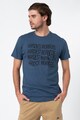 BLEND Памучна тениска с надпис Мъже