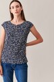 Tatuum Bluza cu imprimeu floral si maneci drop scurte Rosel Femei