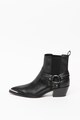 ASH Botine de piele cu barete multiple Western Femei