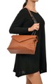 Luisa Vannini Кожена чанта с рипсен дизайн Жени
