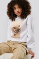 NA-KD Bluza sport cu imprimeu floral si foto Femei