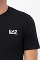 EA7 V-nyakú póló diszkrét logóval a mellrészén férfi