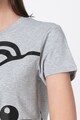 Moschino Tricou de casa cu decolteu la baza gatului si imprimeu logo Femei